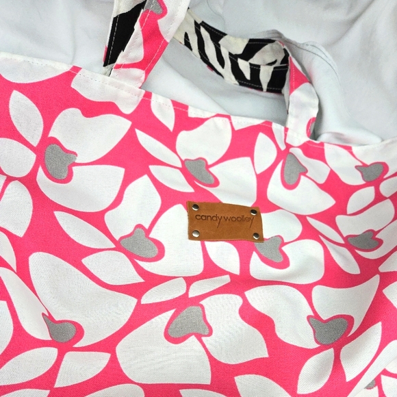 Candy Woolley Handbags - NWOT CANDY WOOLLEY Reversibe Tote Luxury 18"W x 22"L